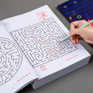 Libro de juegos de laberinto para niños, entrenamiento de concentración para estudiantes, desarrollo intelectual, juguetes educativos de aprendizaje temprano, regalos para niños