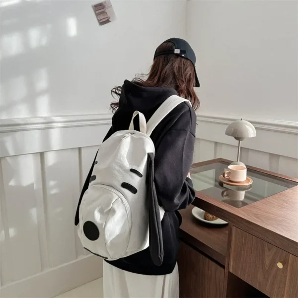 Mochila de estudiante informal de viaje de gran capacidad con diseño creativo de Snoopy de Anime, nueva y a la moda, de tela Oxford - Image 2