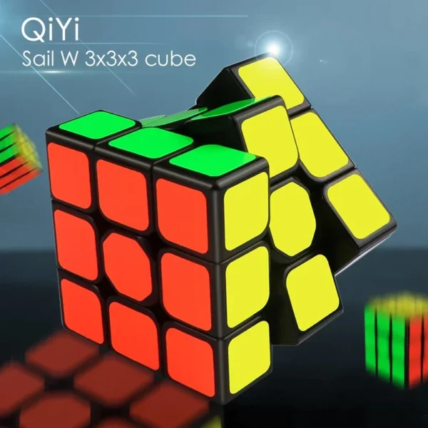 [Picube] QiYi Sailing W 3x3x3 QiHang W Cubo Mágico de Velocidad Negro Profesional 3x3 Cubo Rompecabezas Juguetes Educativos para Niños Regalo - Image 2