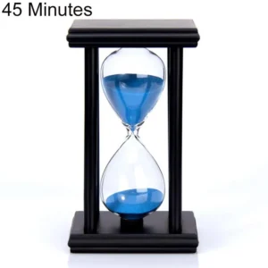 Reloj de arena de madera con temporizador de 45/60 minutos, ideal para la cocina, la escuela y la decoración del hogar.