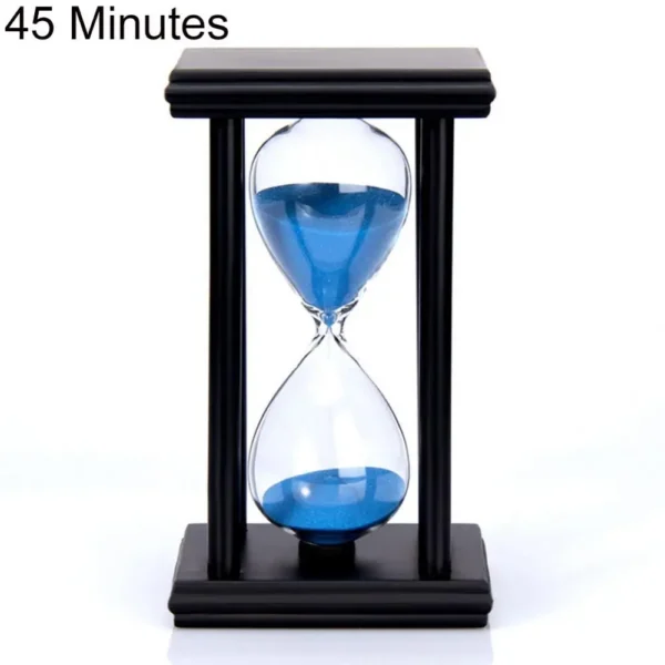 Reloj de arena de madera con temporizador de 45/60 minutos, ideal para la cocina, la escuela y la decoración del hogar.