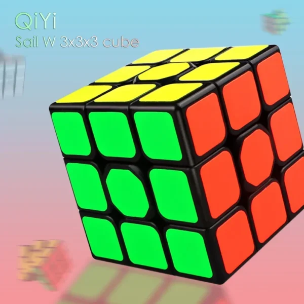 [Picube] QiYi Sailing W 3x3x3 QiHang W Cubo Mágico de Velocidad Negro Profesional 3x3 Cubo Rompecabezas Juguetes Educativos para Niños Regalo - Image 5