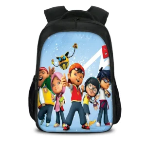 Mochila escolar clásica Boboiboy para niños, ligera, para viajes y actividades al aire libre.