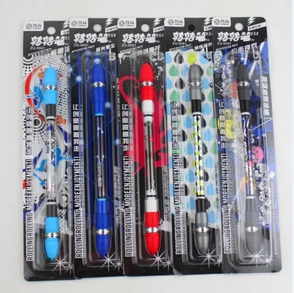 Bolígrafo giratorio 5091 V5 con revestimiento antideslizante de 22 cm, ideal para competición, juegos y escritura. - Image 3